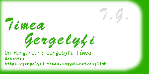 timea gergelyfi business card