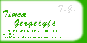 timea gergelyfi business card